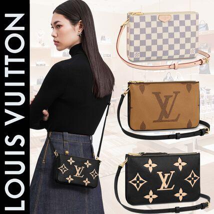【流行りのミニバック♪大人気】LV ダブルジップポーチ