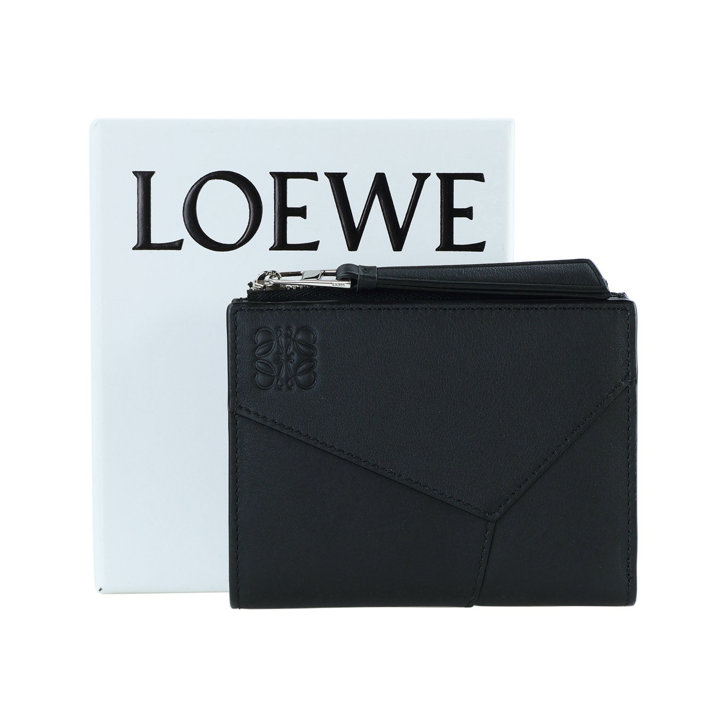 LOEWE 二つ折り財布 パズル コンパクトウォレット メンズ 折財布
