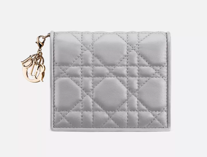 LADY ディオール ミニウォレット カナージュ カーフスキン