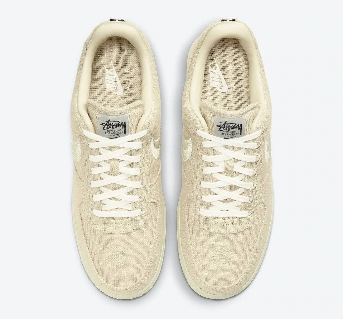 【送料無料】STUSSY X NIKE AIR FORCE 1 LOW FOSSIL STONE【代金引換】