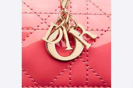 Dior ディオール LADY DIOR ロータスウォレット ミニ財布 三折り