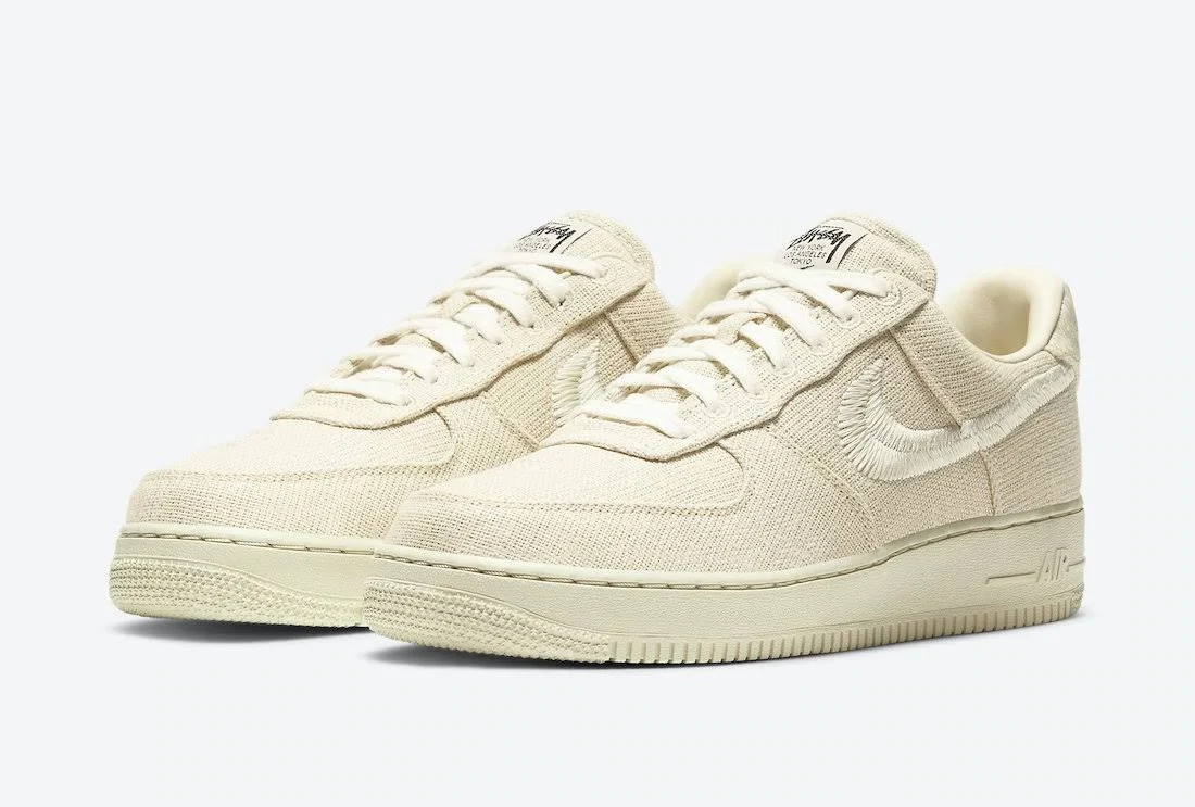 【送料無料】STUSSY X NIKE AIR FORCE 1 LOW FOSSIL STONE【代金引換】