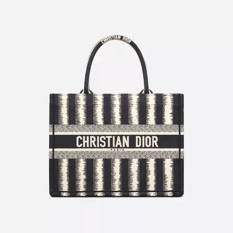BOOK TOTE スモールバッグ D-Stripes エンブロイダリー 3色