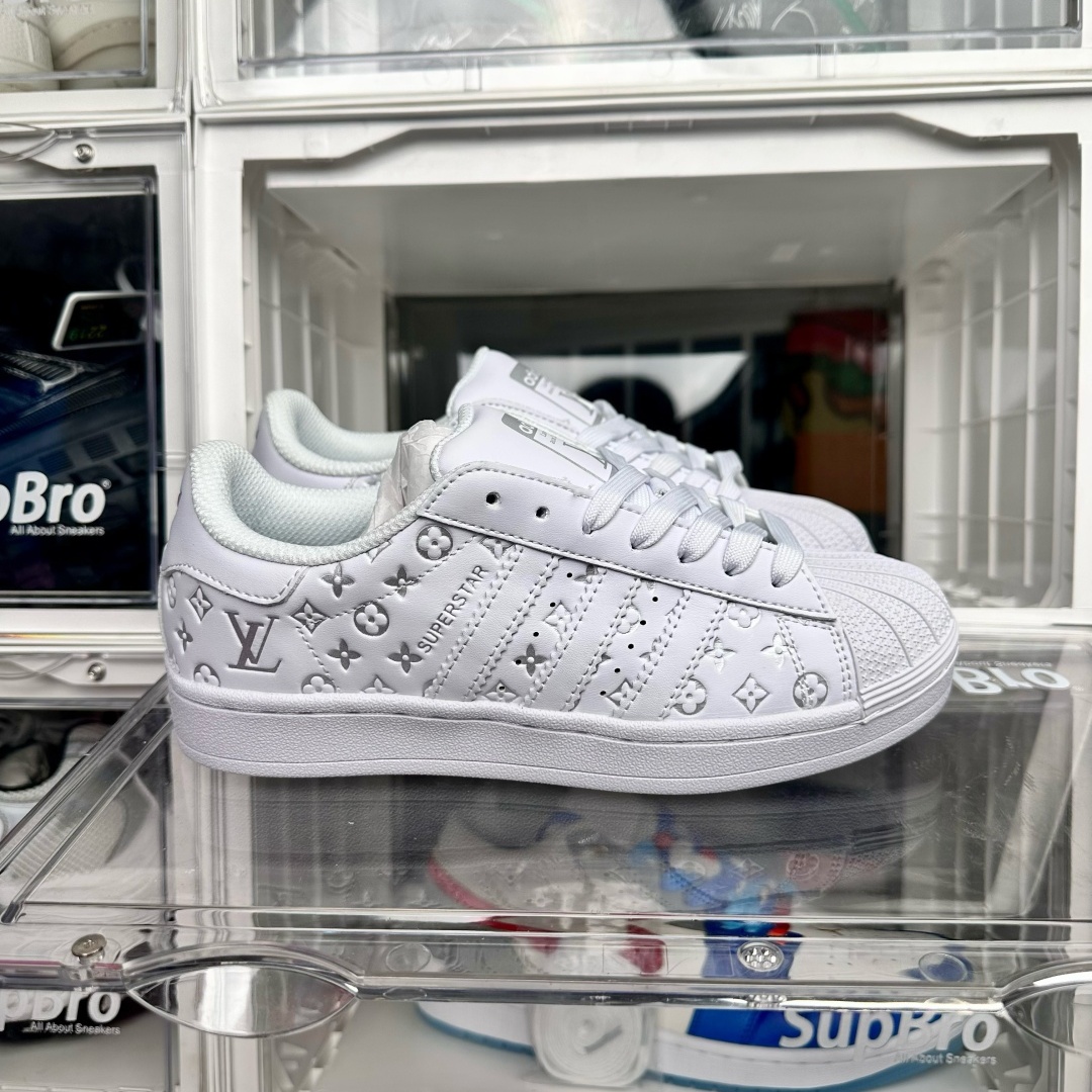Louis Vuitton x Adidas Superstar 3色