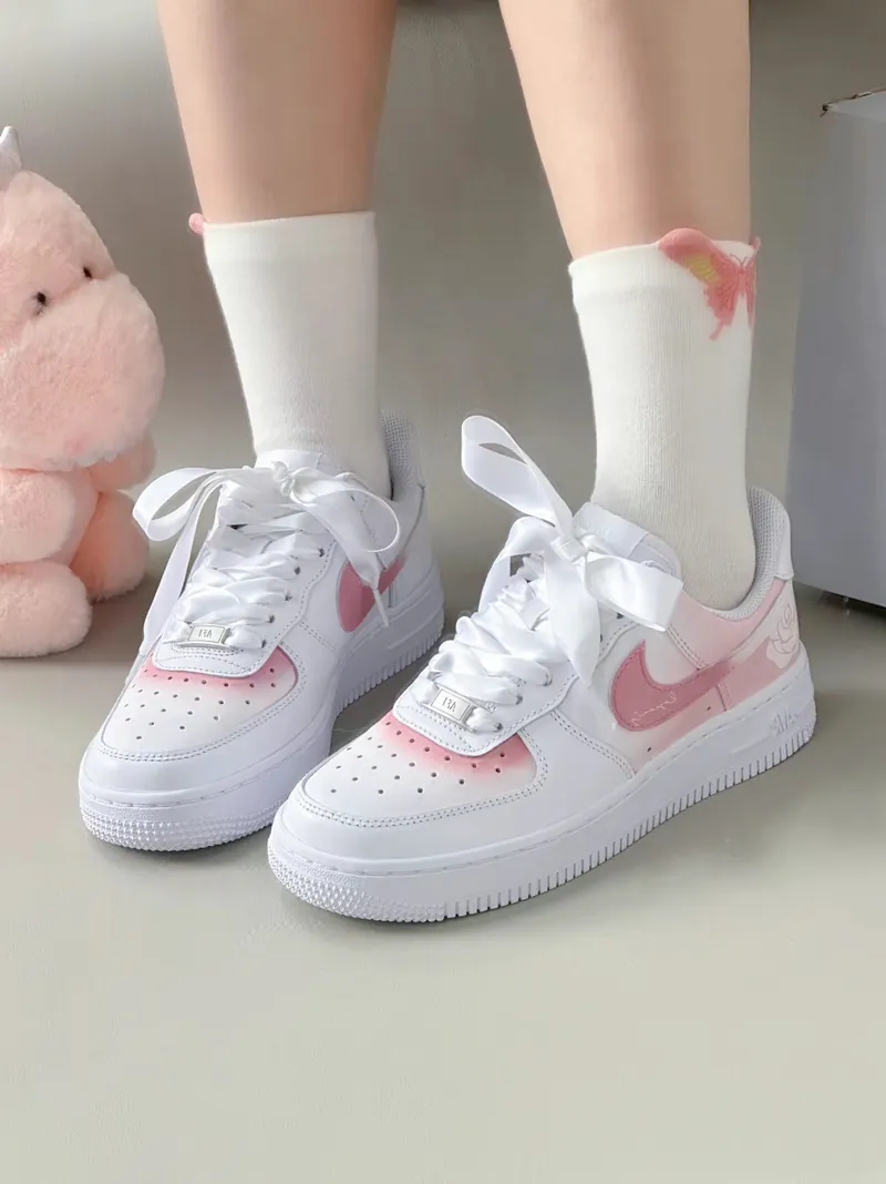 Nike Air Force 1 Low The Name of the Rose Silk Satin Custom