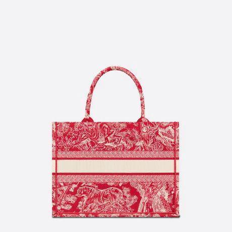 BOOK TOTE スモールバッグ トワル ドゥ ジュイ リバース エンブロイダリー