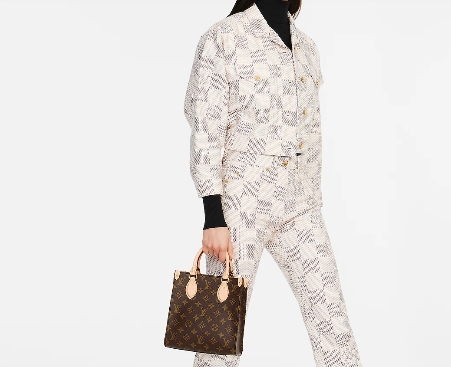 【新品】 ルイヴィトン サックプラBB モノグラム レザー ブラウン ゴールド金具 ハンドバッグ トートバッグ ショルダーバッグ 2WAY