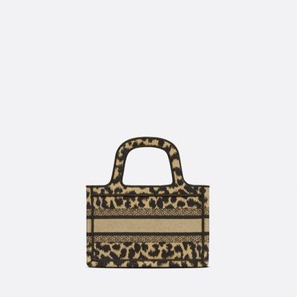 国内発☆人気 レオパード柄♪BOOK TOTE ミニバッグ