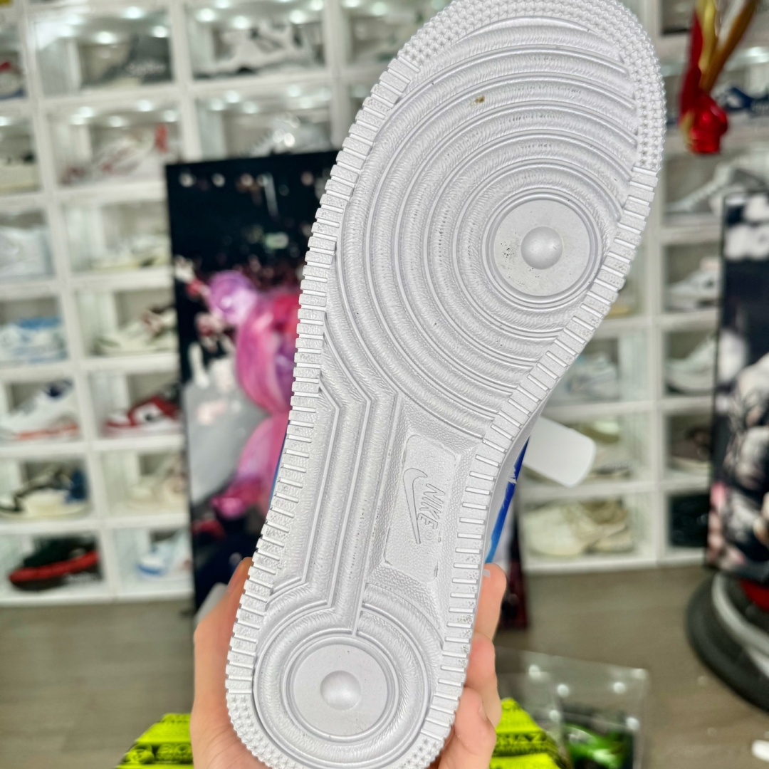 Nike Air Force 1 Low AMBUSH White and blue colorful