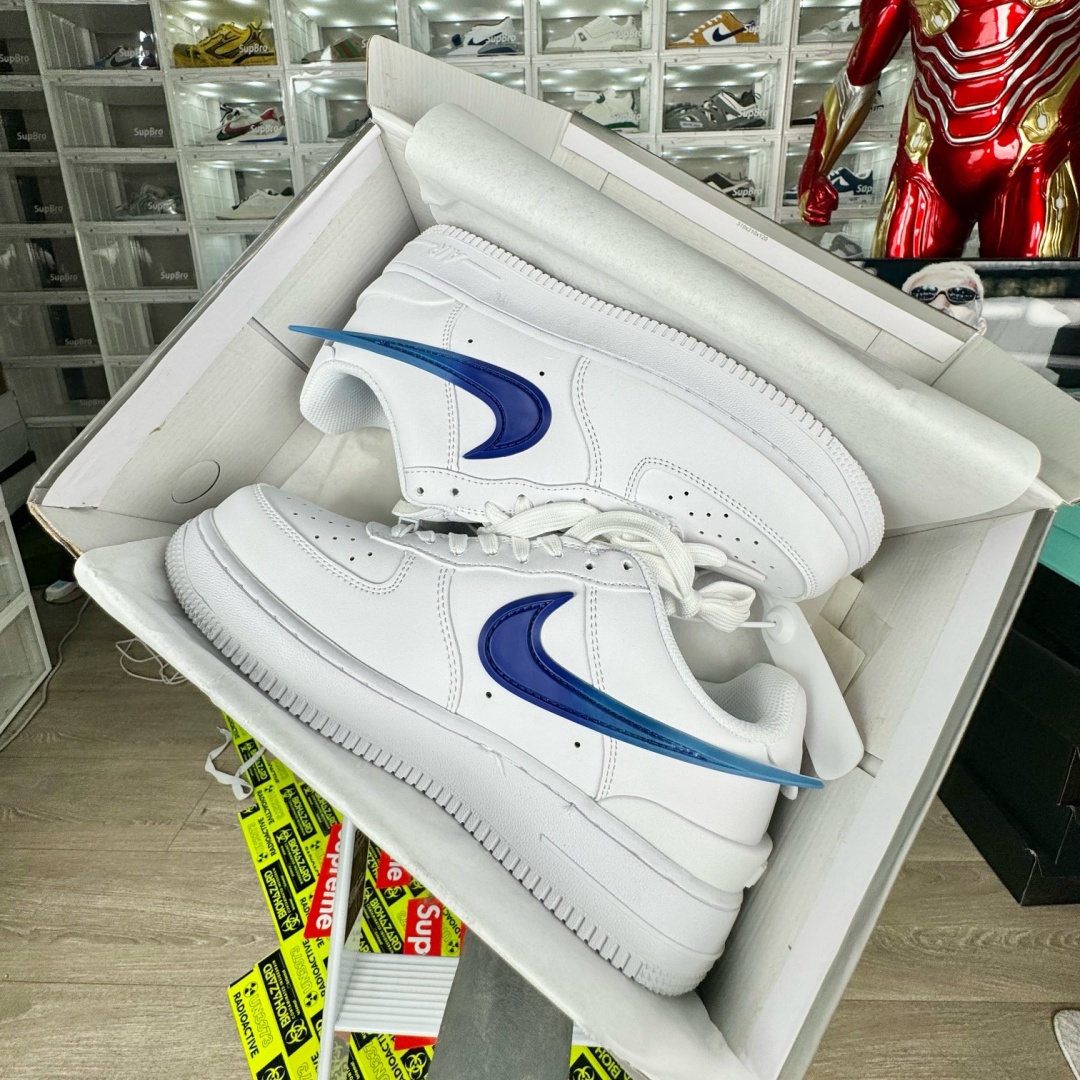 Nike Air Force 1 Low AMBUSH White and blue colorful