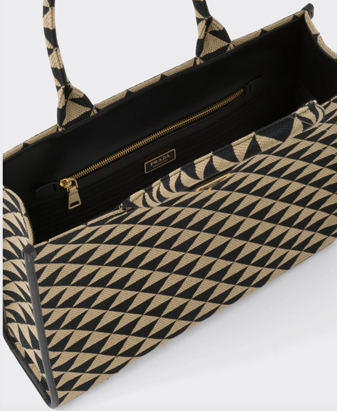 ☆PRADA☆シンボル ジャカード ラージハンドバッグ