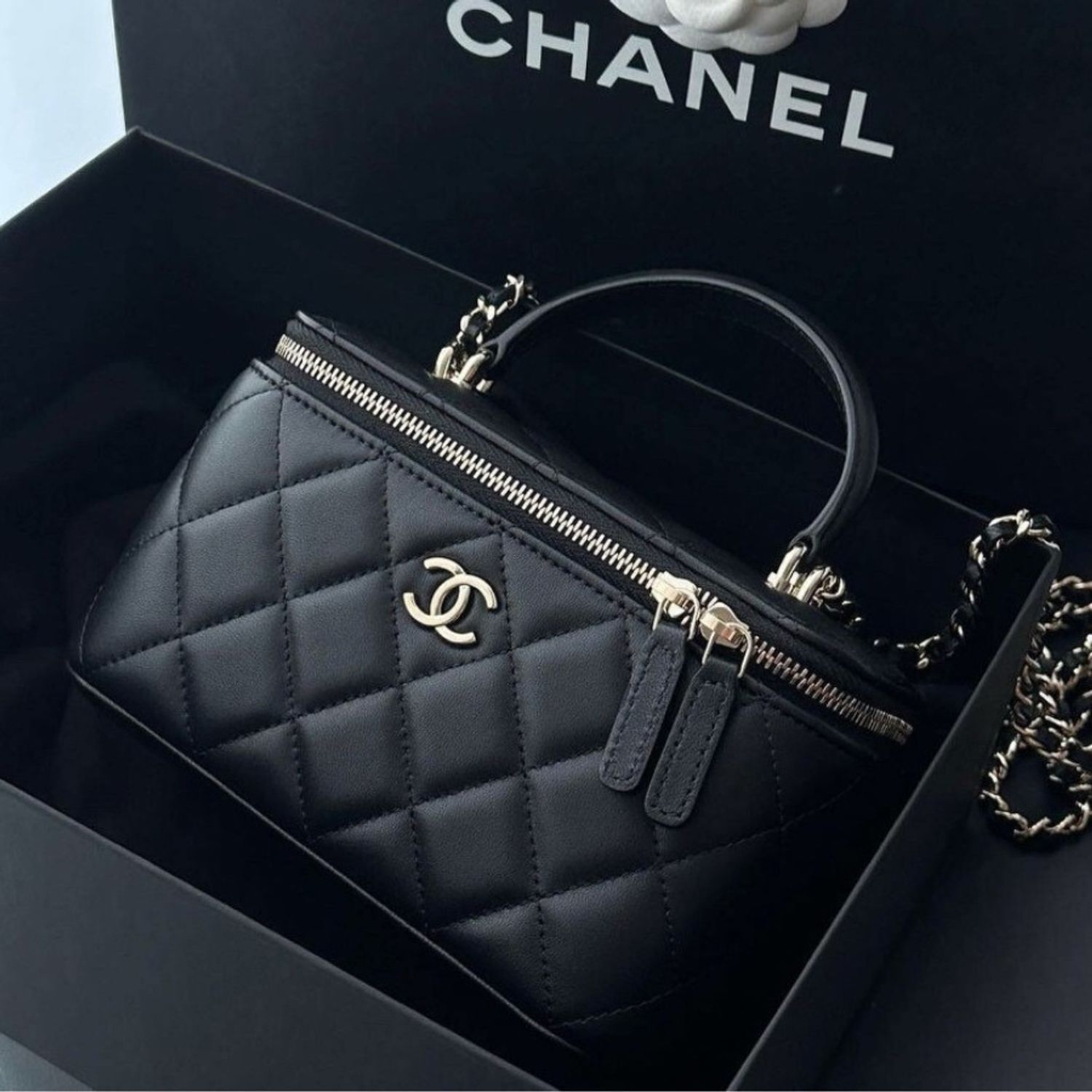 【大本命!】CHANEL CCロゴ ヴァニティー トップハンドル 3WAY