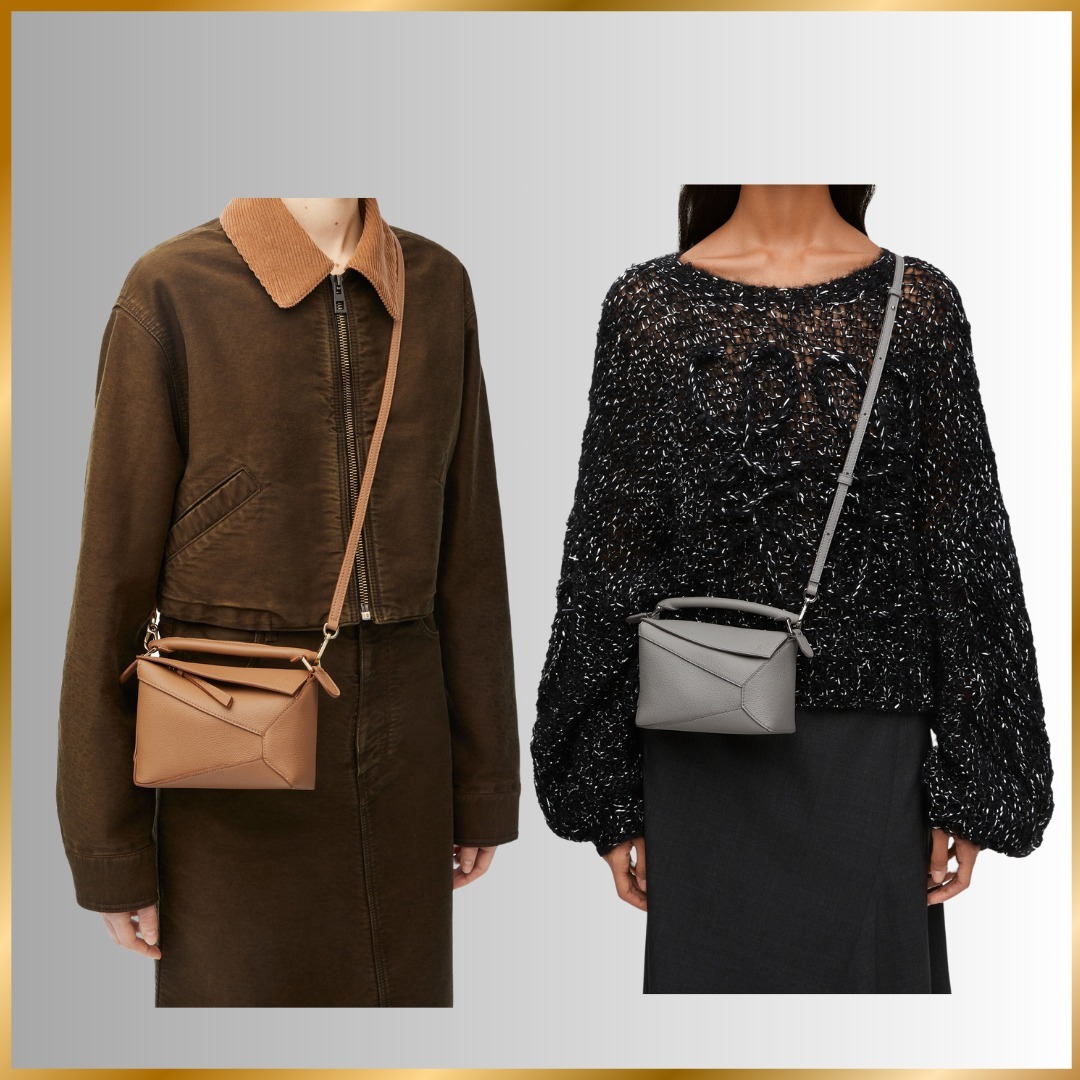 関税送料込国内発送★LOEWEパズルバッグ ミニ（ソフトグレインカーフ）