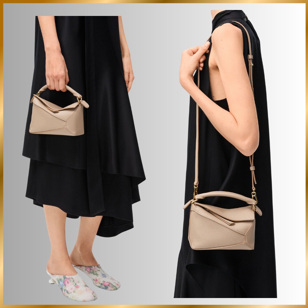 関税送料込国内発送★LOEWEパズルバッグ ミニ（ソフトグレインカーフ）