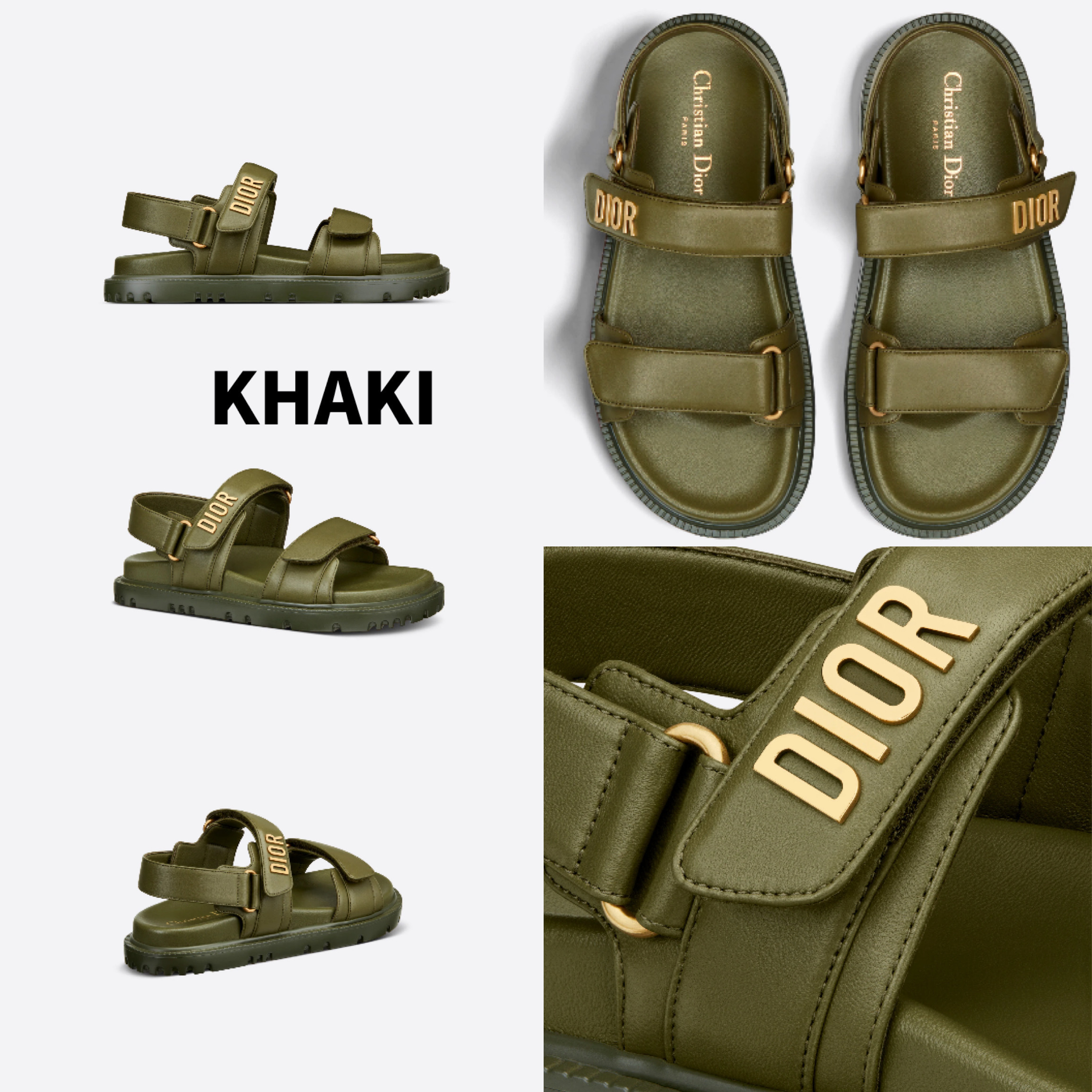 すぐ届く【DIOR】DIORACT サンダル ラムスキン レディース