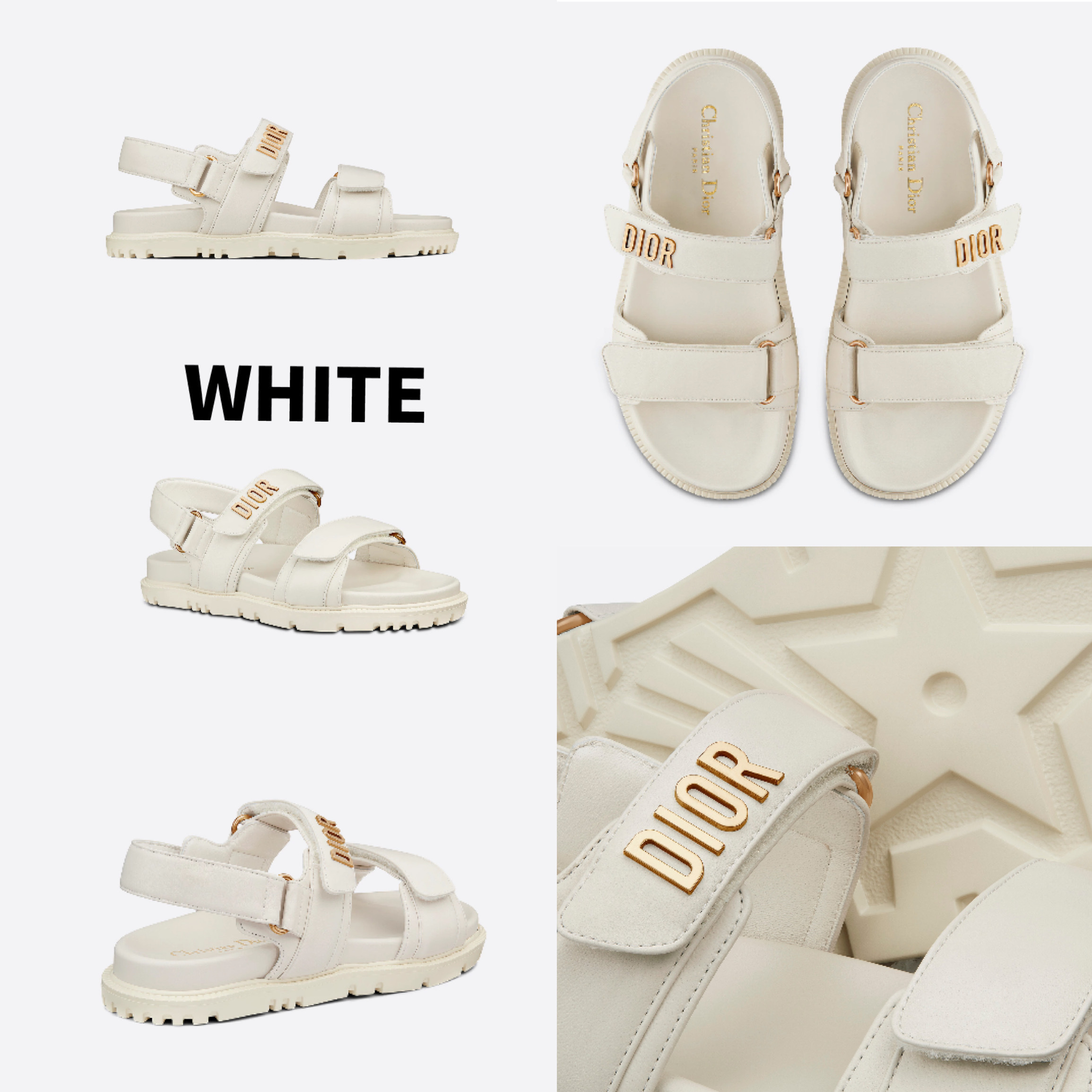 すぐ届く【DIOR】DIORACT サンダル ラムスキン レディース