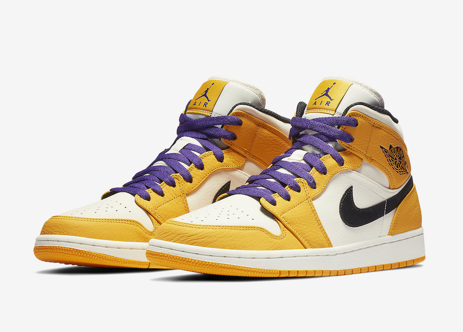 【送料無料】Air Jordan 1 Mid SE Lakers【代金引換】