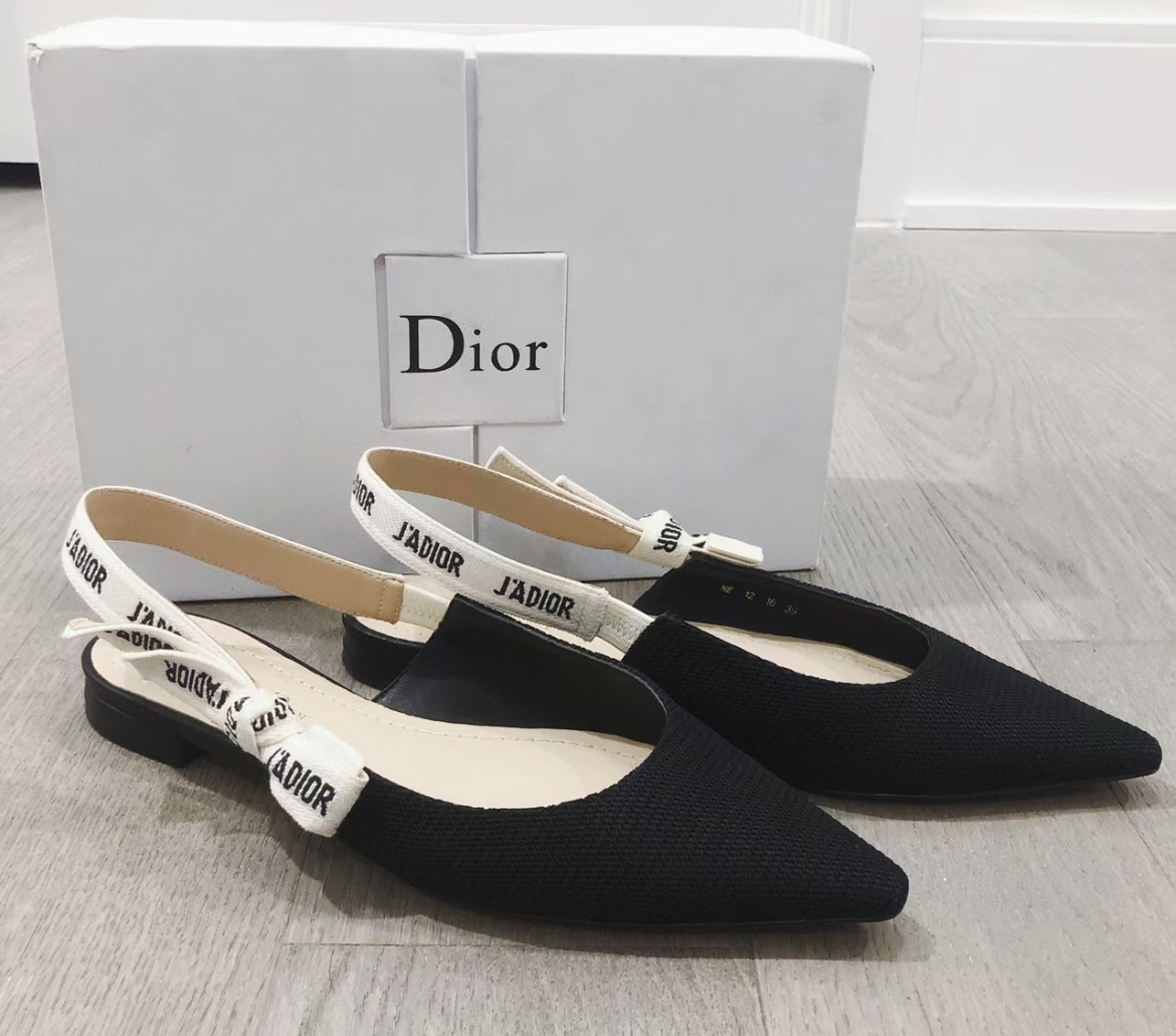 【人気♪】DIOR J'ADIOR スリングバック バレエフラットシューズ