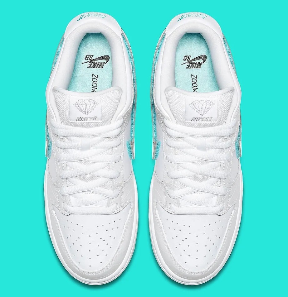 Nike Dunk SB Low Diamond Supply Co. White"Tiffany"