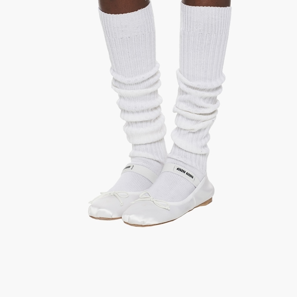 MiuMiu＊Satin ballerinas サテンバレエフラット＊送料込