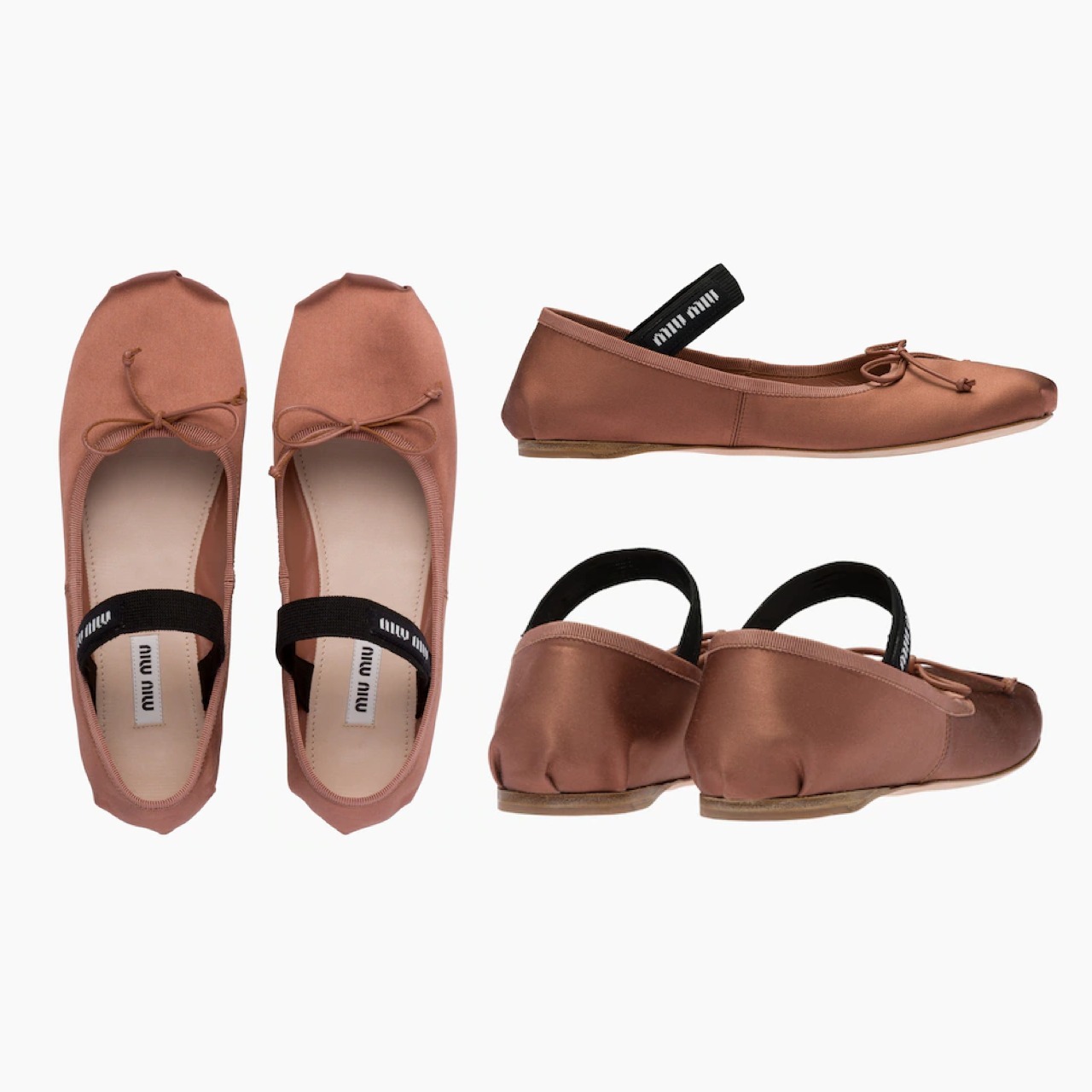 MiuMiu＊Satin ballerinas サテンバレエフラット＊送料込