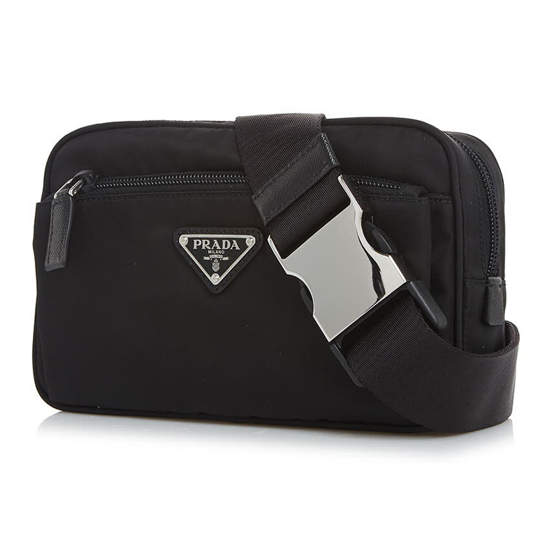 ★送料関税込★PRADA Re-Nylon サフィアーノレザー ボディバッグ