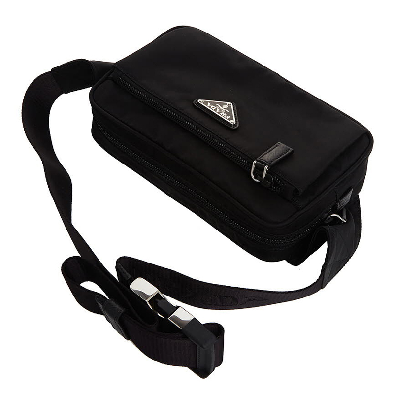 ★送料関税込★PRADA Re-Nylon サフィアーノレザー ボディバッグ