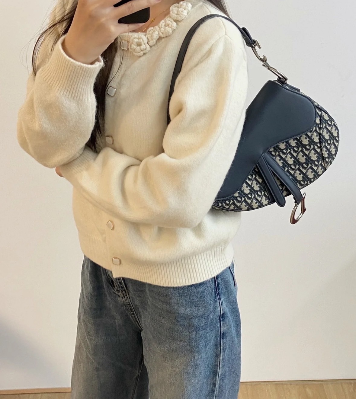 【洗練されたアイコニックデザイン】DIOR サドル ショルダー