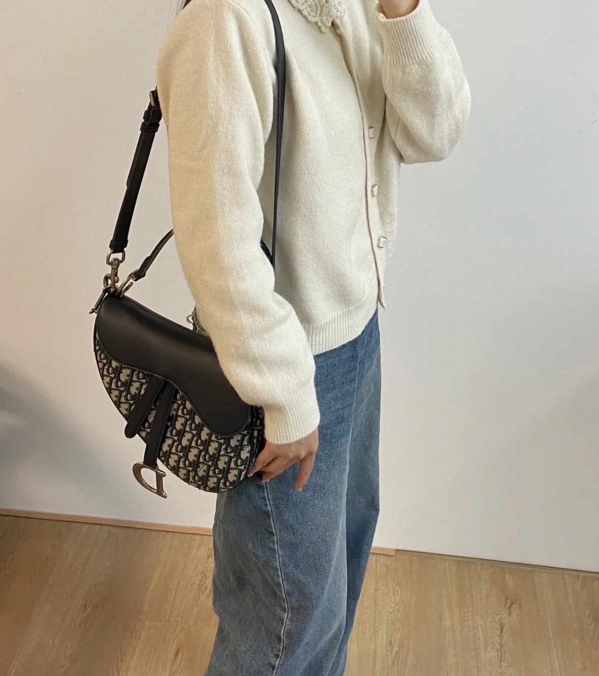 【洗練されたアイコニックデザイン】DIOR サドル ショルダー