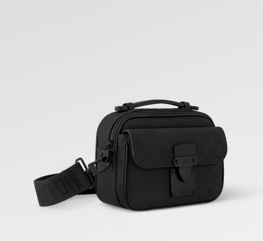 新作 LOUIS VUITTON 直営店 メッセンジャー モノグラム 黒 M58489