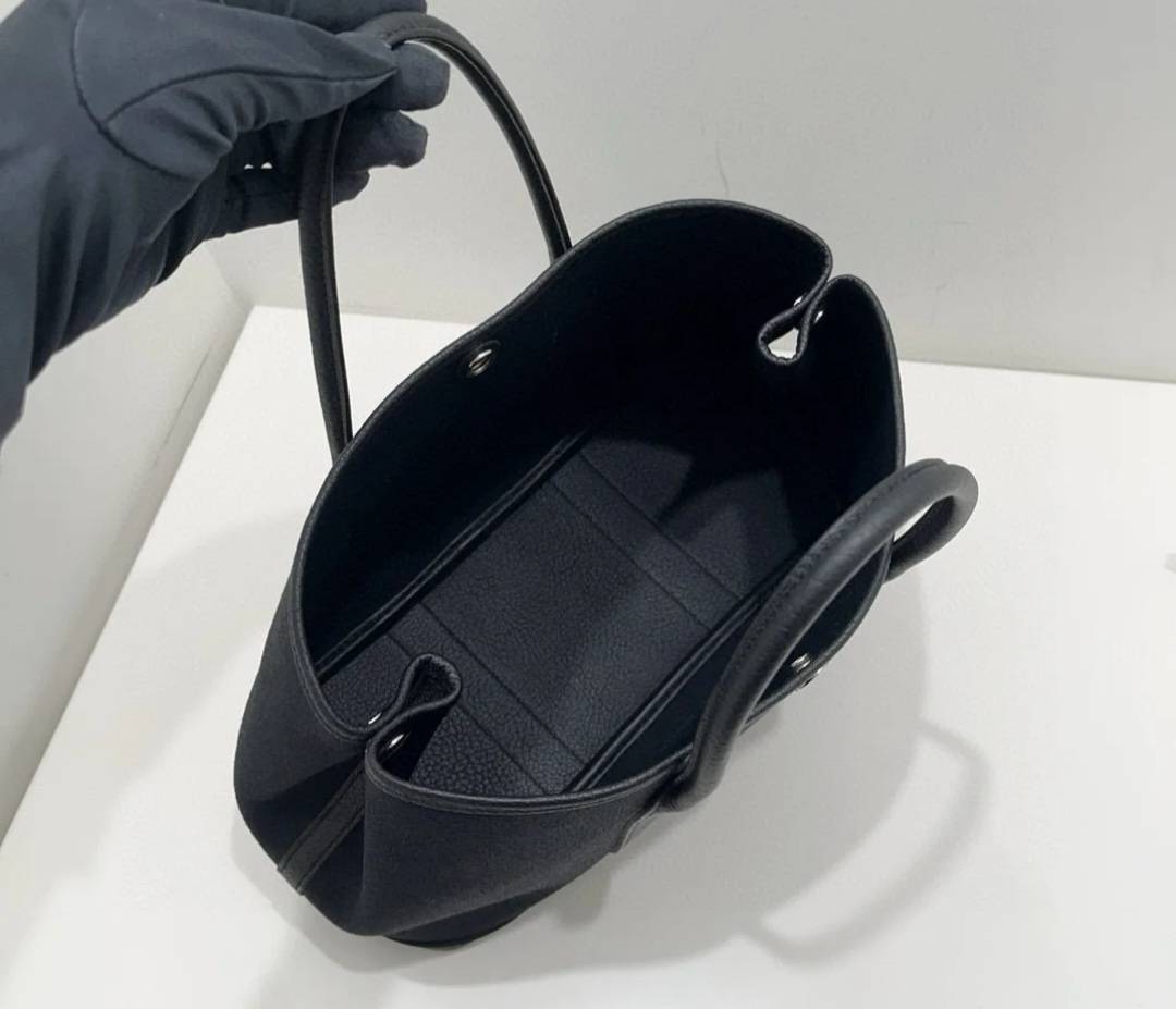 【キャンバス /Noir】HERMES ガーデンパーティー 30 TPM