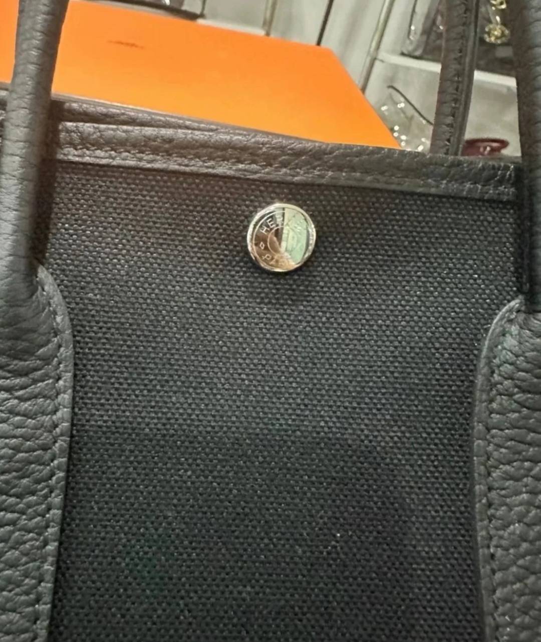 【キャンバス /Noir】HERMES ガーデンパーティー 30 TPM