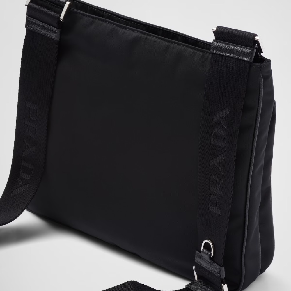 【PRADA】 Re-Nylon xサフィアーノレザー ショルダーバッグ