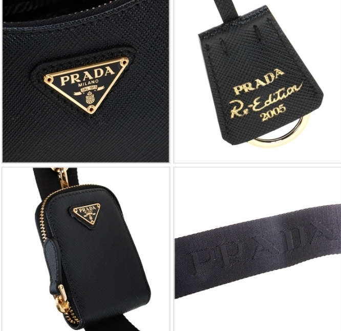 送料関税込☆PRADA Re-Edition 2005 サフィアーノレザー バッグ