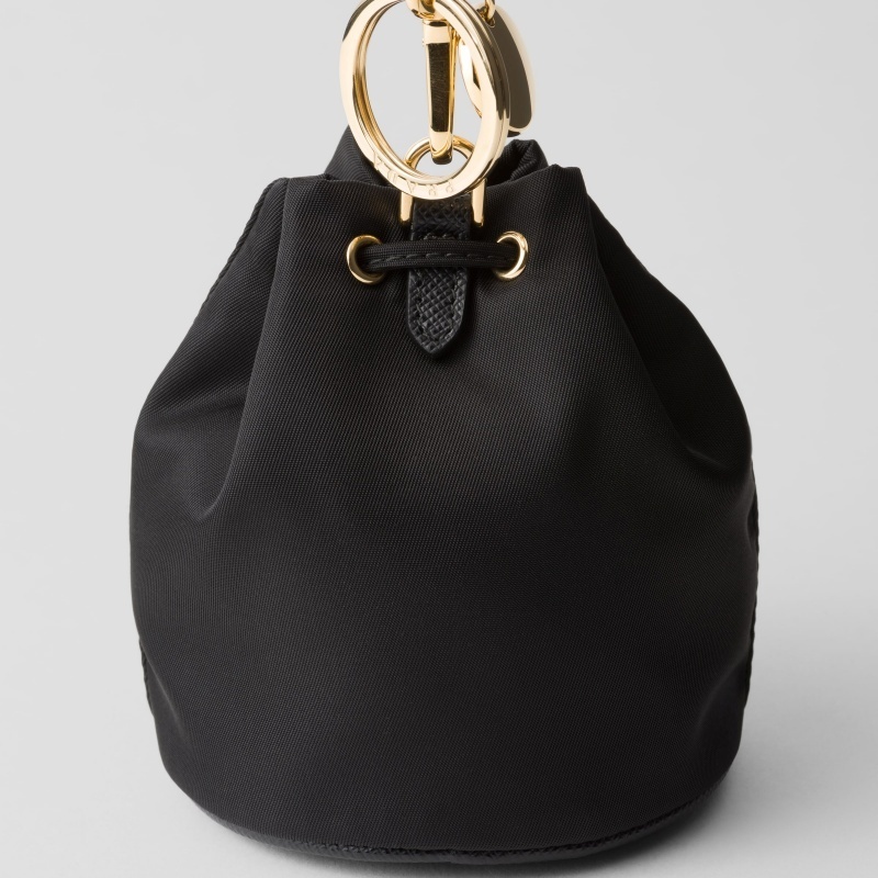 大注目 PRADA◆Re-Nylon ミニ アイコン バッグチャーム 巾着開閉