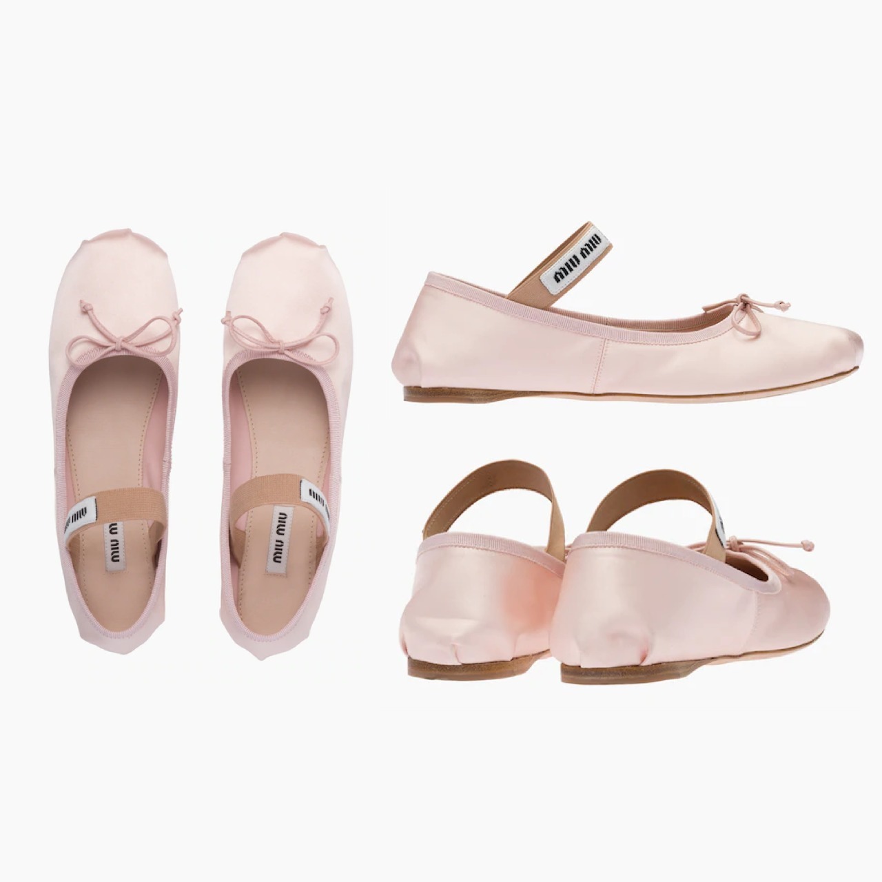 MiuMiu＊Satin ballerinas サテンバレエフラット＊送料込