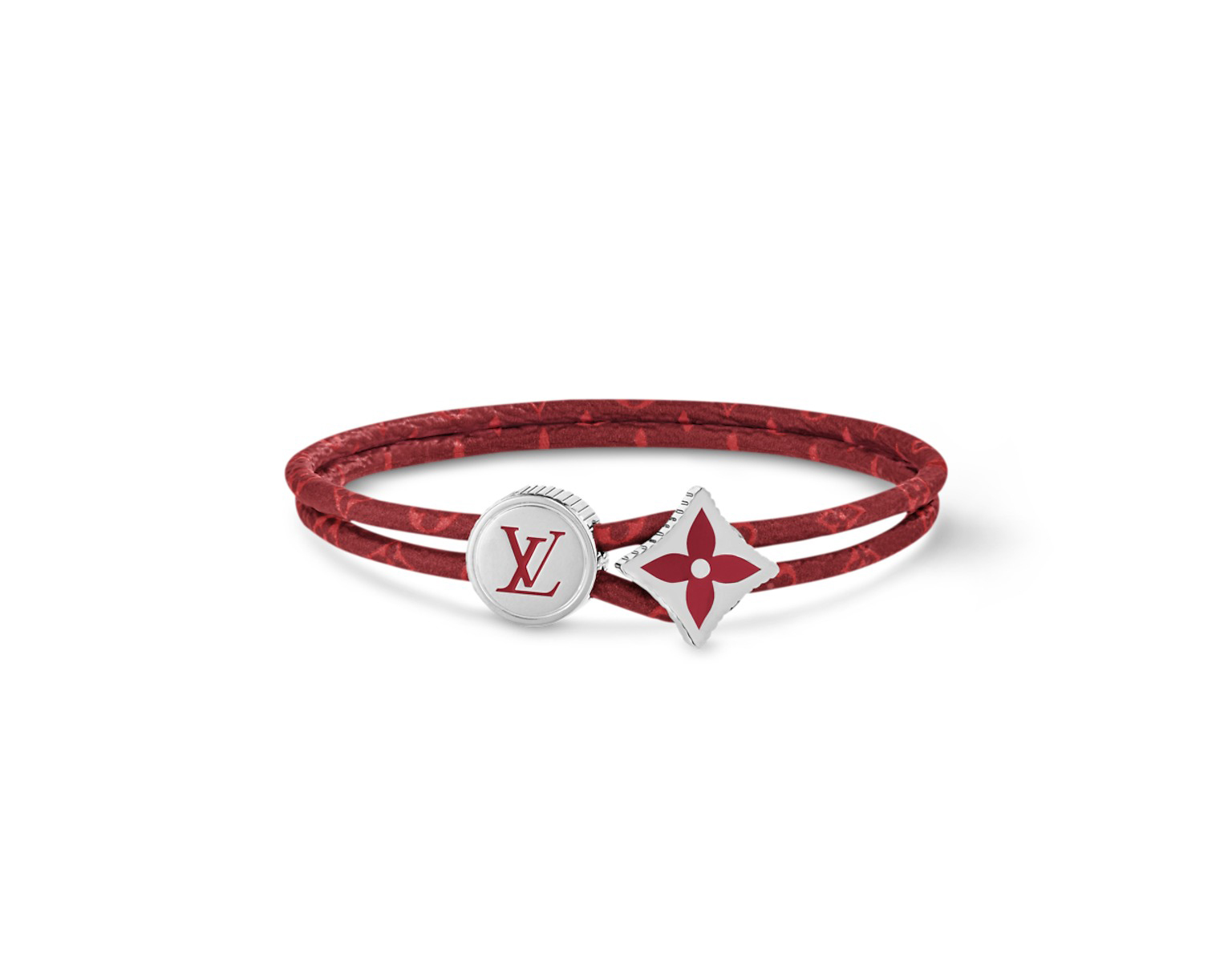 緑と赤のペア使いも♪【Louis Vuitton】ブレスレット