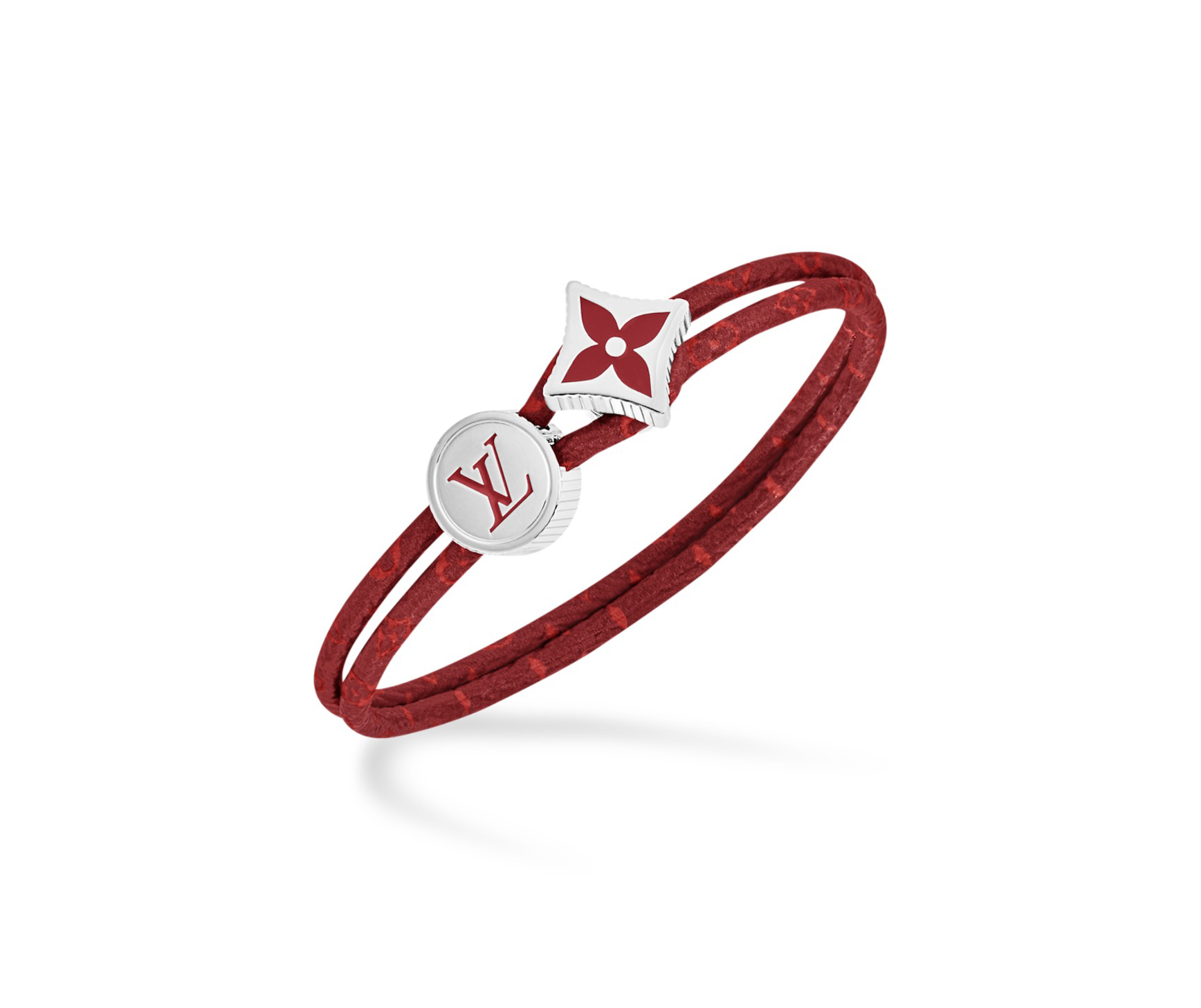 緑と赤のペア使いも♪【Louis Vuitton】ブレスレット