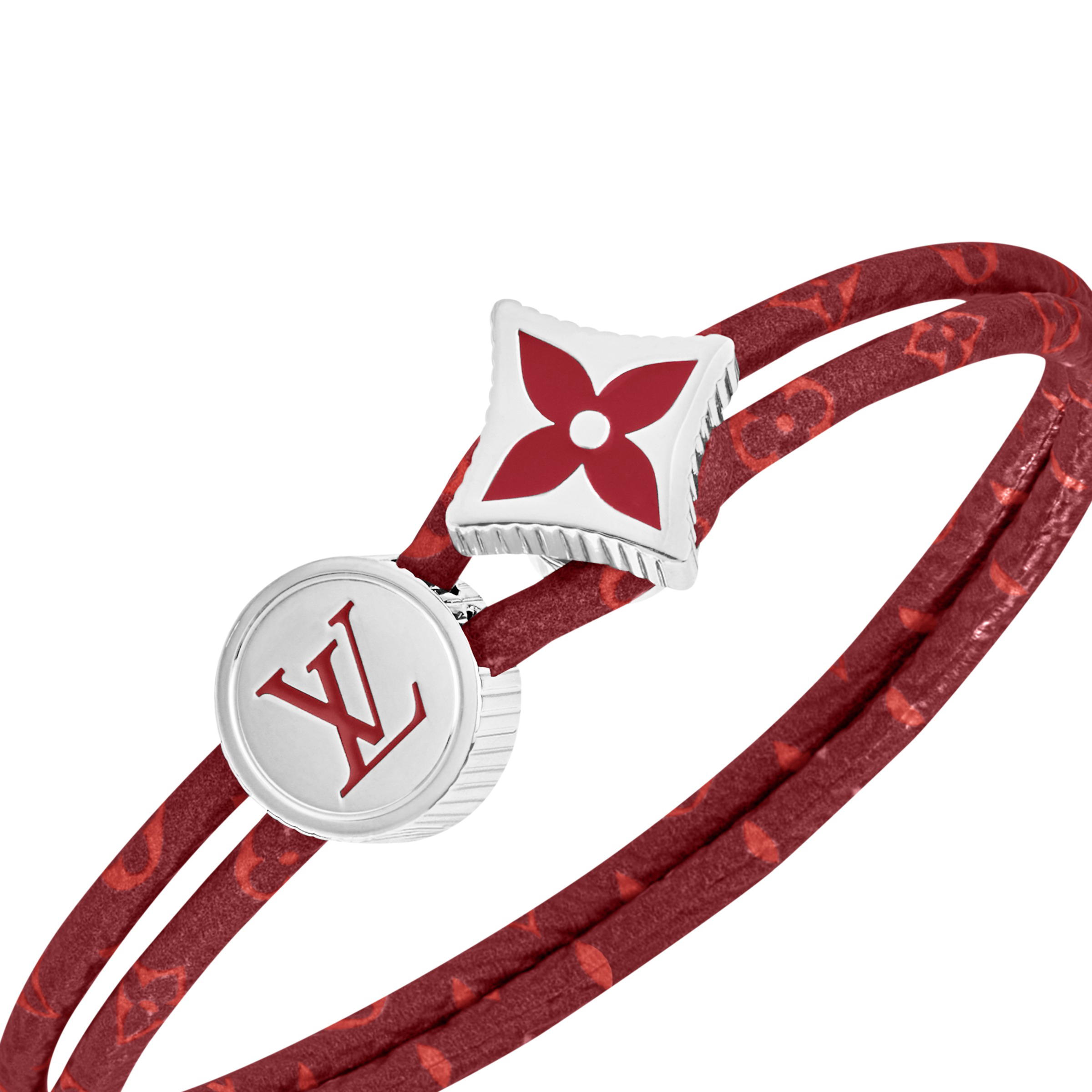 緑と赤のペア使いも♪【Louis Vuitton】ブレスレット