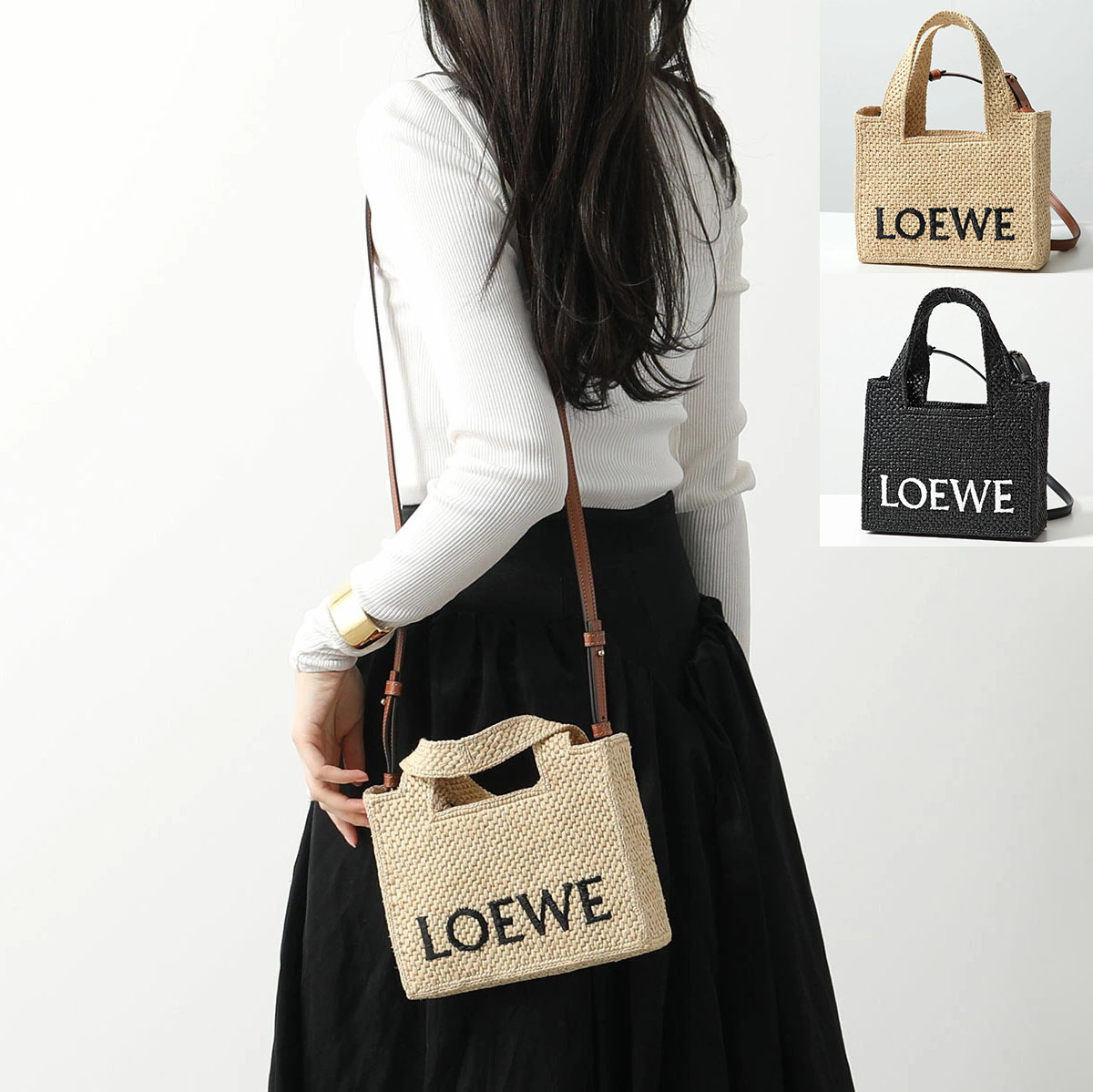 LOEWE かごバッグ FONT TOTE MINI ALF1V46X01