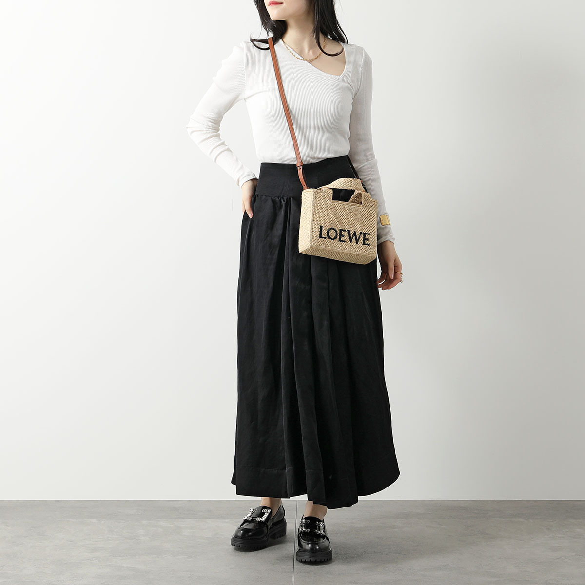 LOEWE かごバッグ FONT TOTE MINI ALF1V46X01