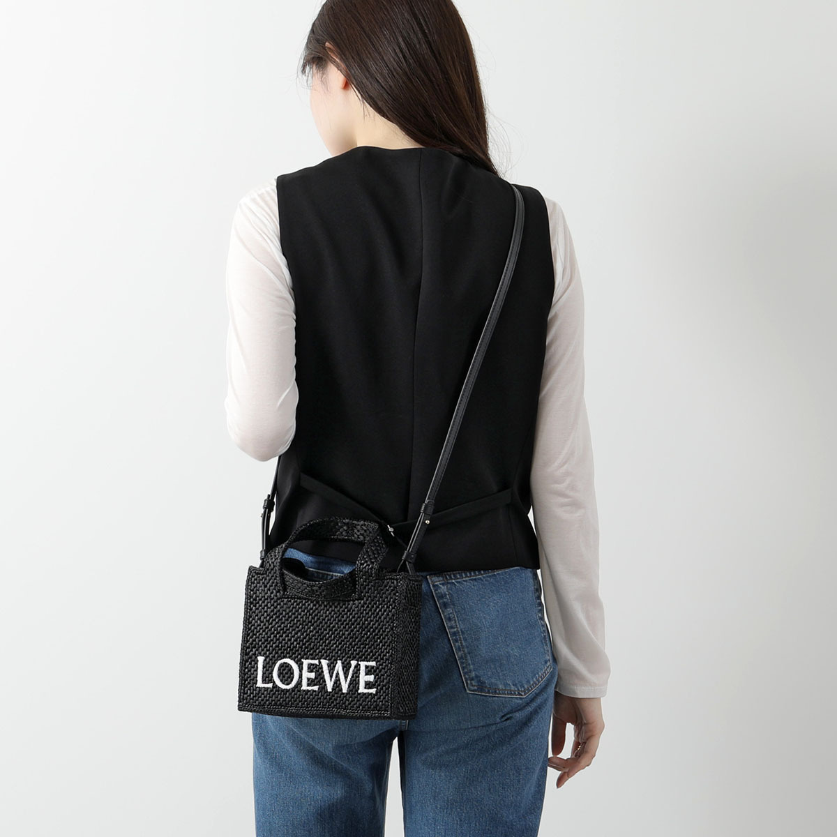 LOEWE かごバッグ FONT TOTE MINI ALF1V46X01