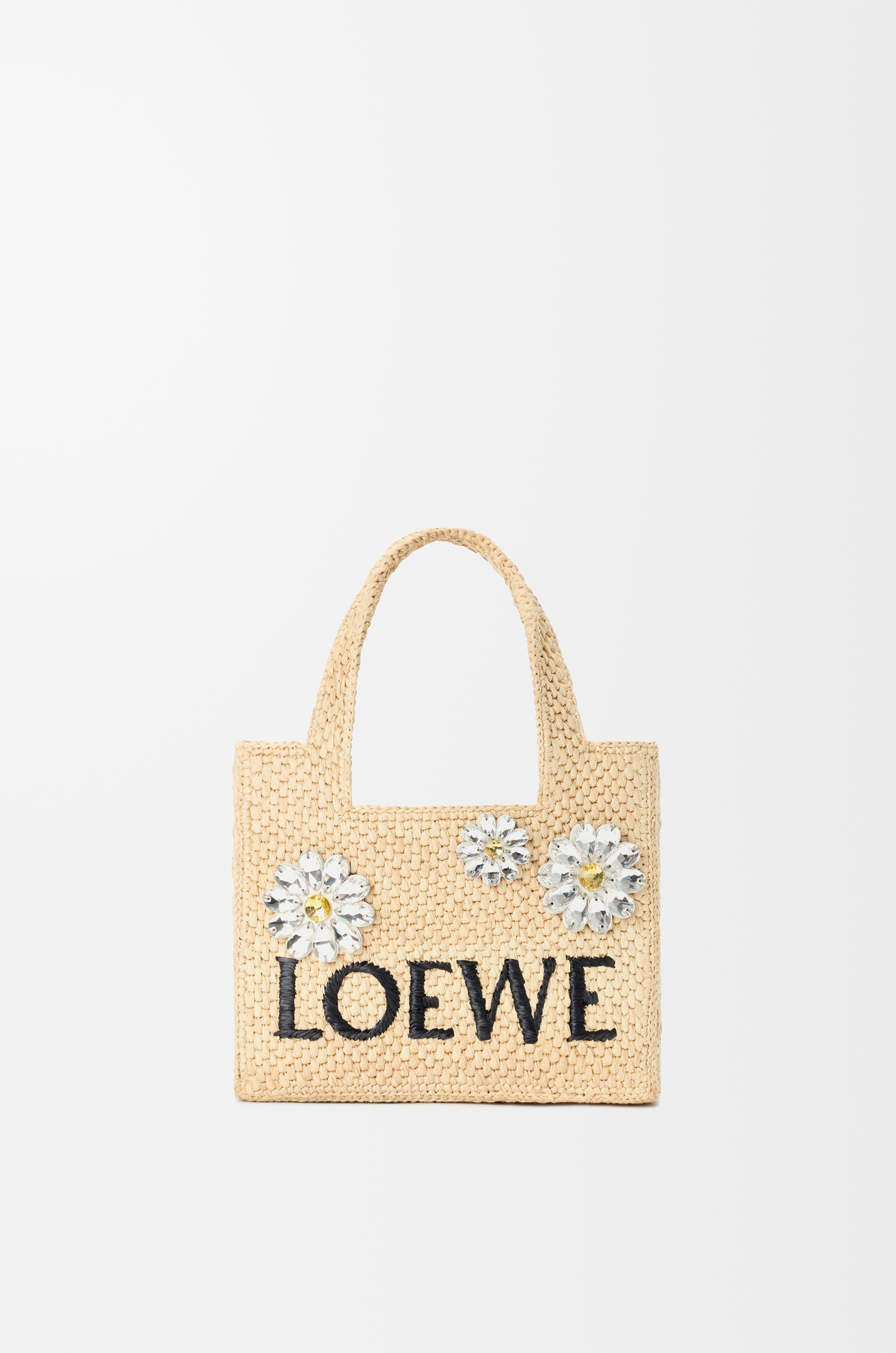 【日差しに映えるビジュ】LOEWE フォント ラフィア ミニ トート