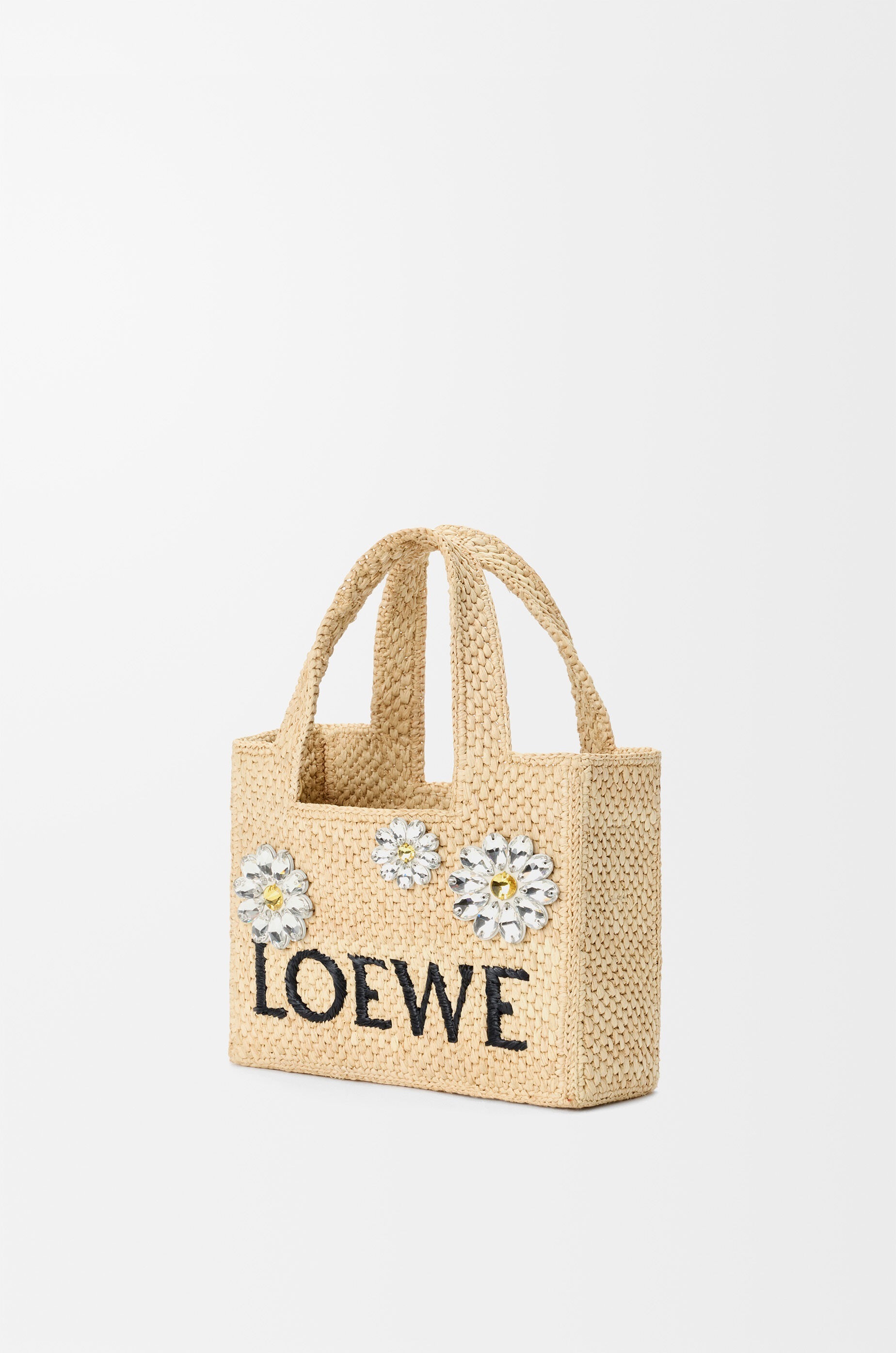 【日差しに映えるビジュ】LOEWE フォント ラフィア ミニ トート