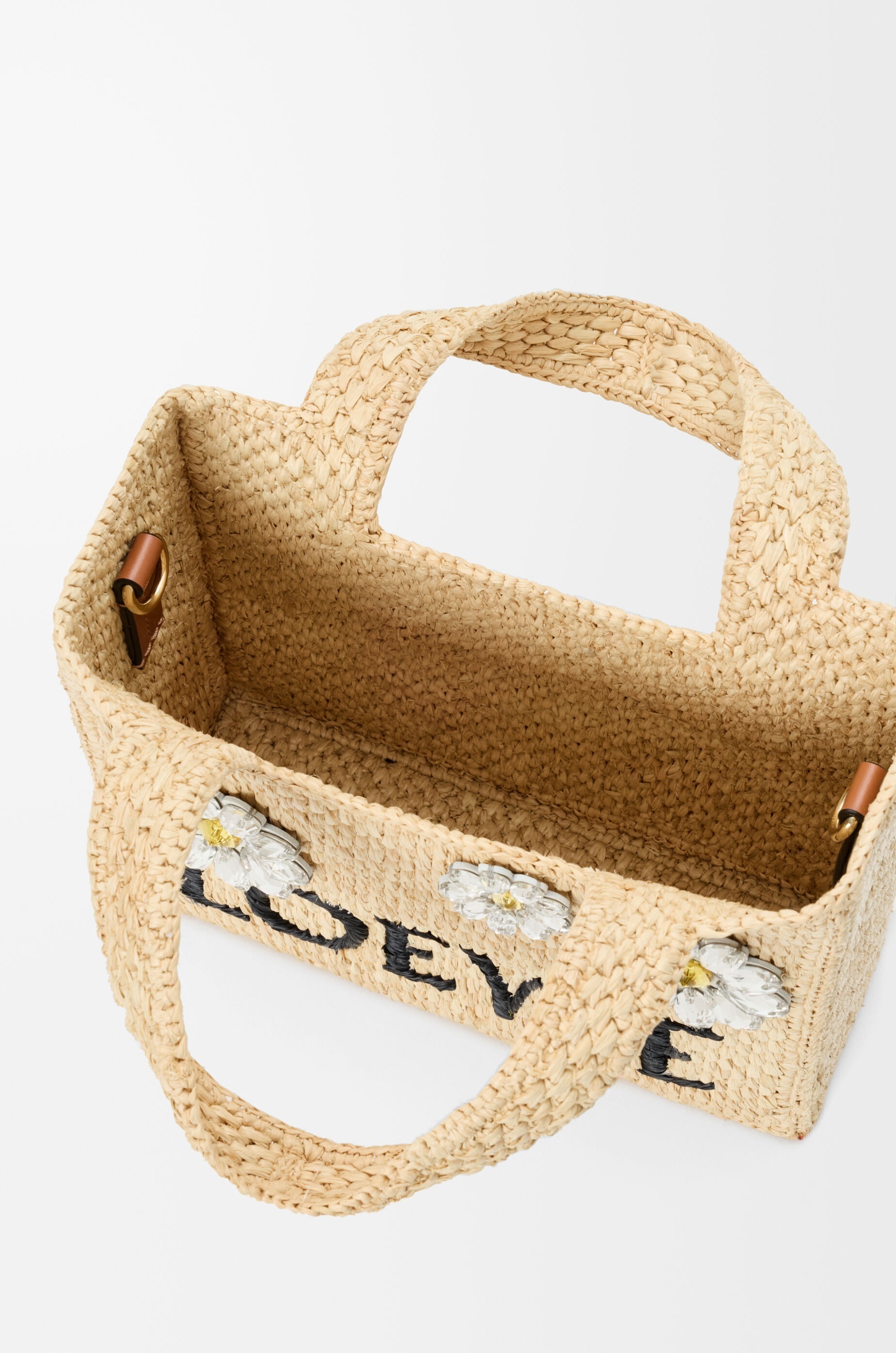 【日差しに映えるビジュ】LOEWE フォント ラフィア ミニ トート
