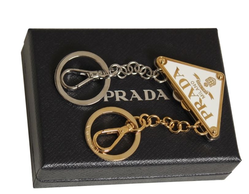 送料関税込☆PRADA ディバイジブル メタル キーリング 2点セット