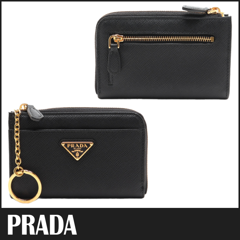 ☆送料関税込☆PRADA サフィアーノ カードホルダー キーケース☆