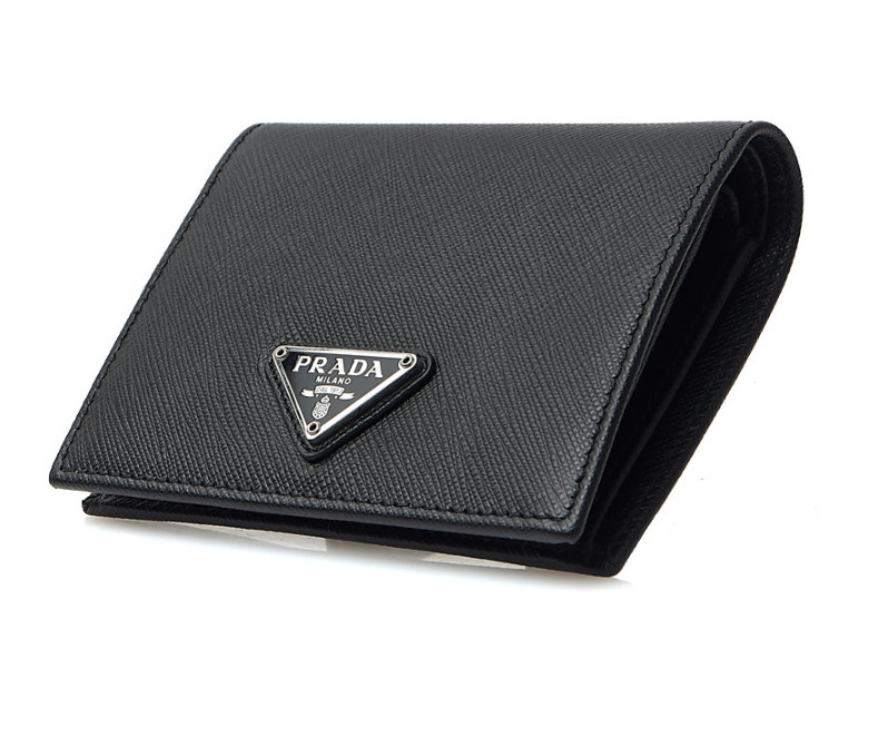 送料関税込☆PRADA サフィアーノ トライアングル 小銭入れ 財布