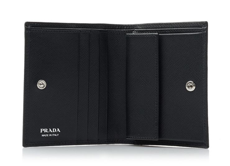 送料関税込☆PRADA サフィアーノ トライアングル 小銭入れ 財布