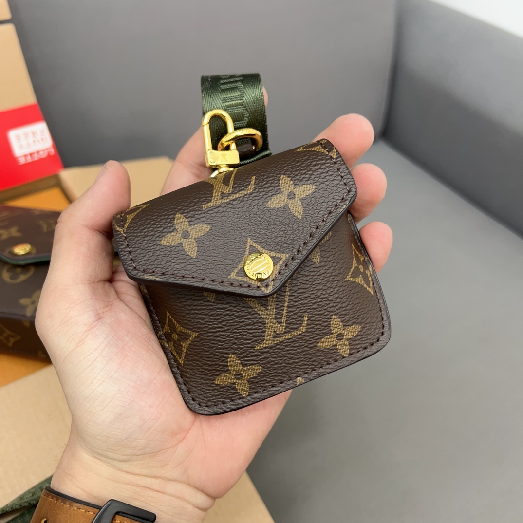 ★Louis Vuitton★【大人気】 ショルダーバッグ 「携帯 ポーチ」 古い花 3点セット お得